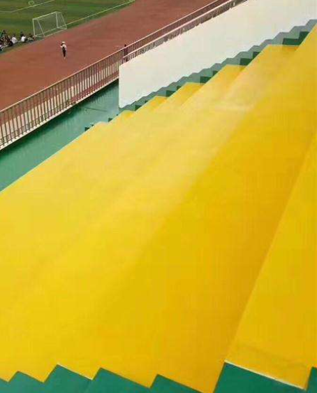 塔河球场台阶翻新修补改造